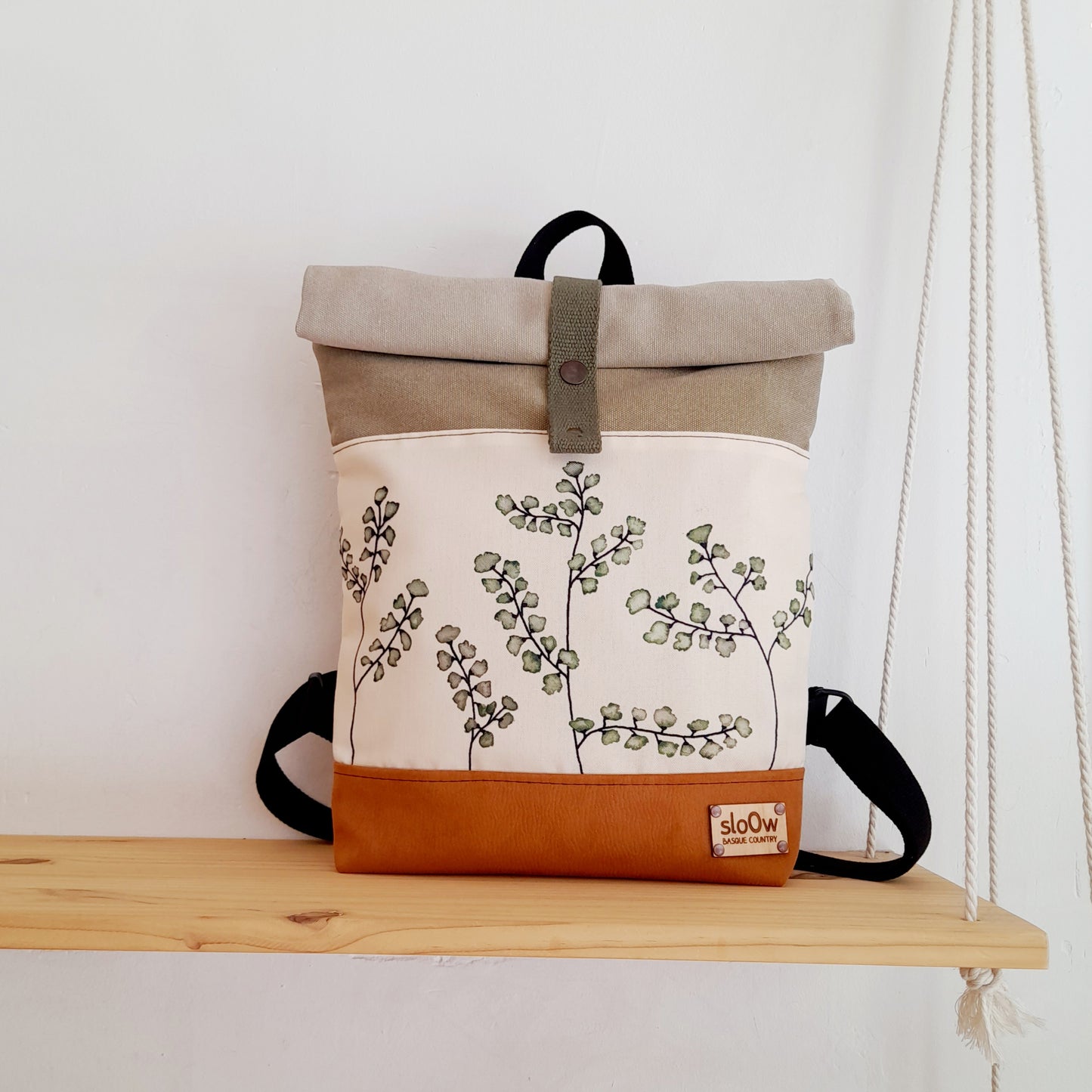 Rolltop de Helechos, camel y kaki
